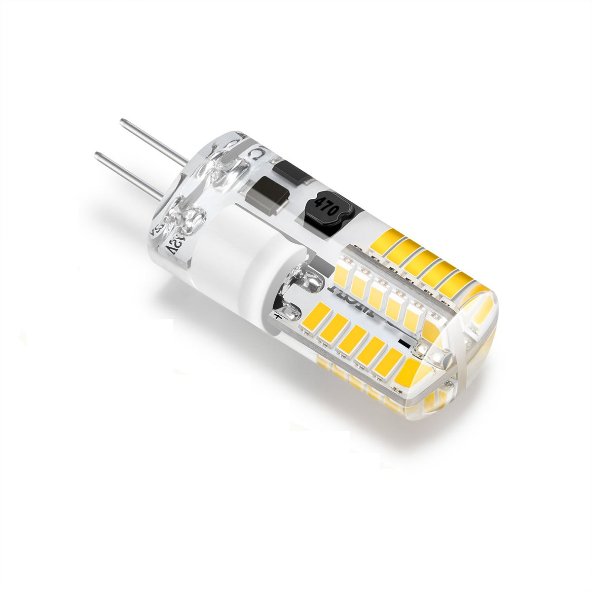 G4 LED Lamp  Light Bulb Silicone 3W SMD Replacement 30W Halogen  Equivalent DC/AC 12V 360 Beam Angle Cool White 6500K 10Pack