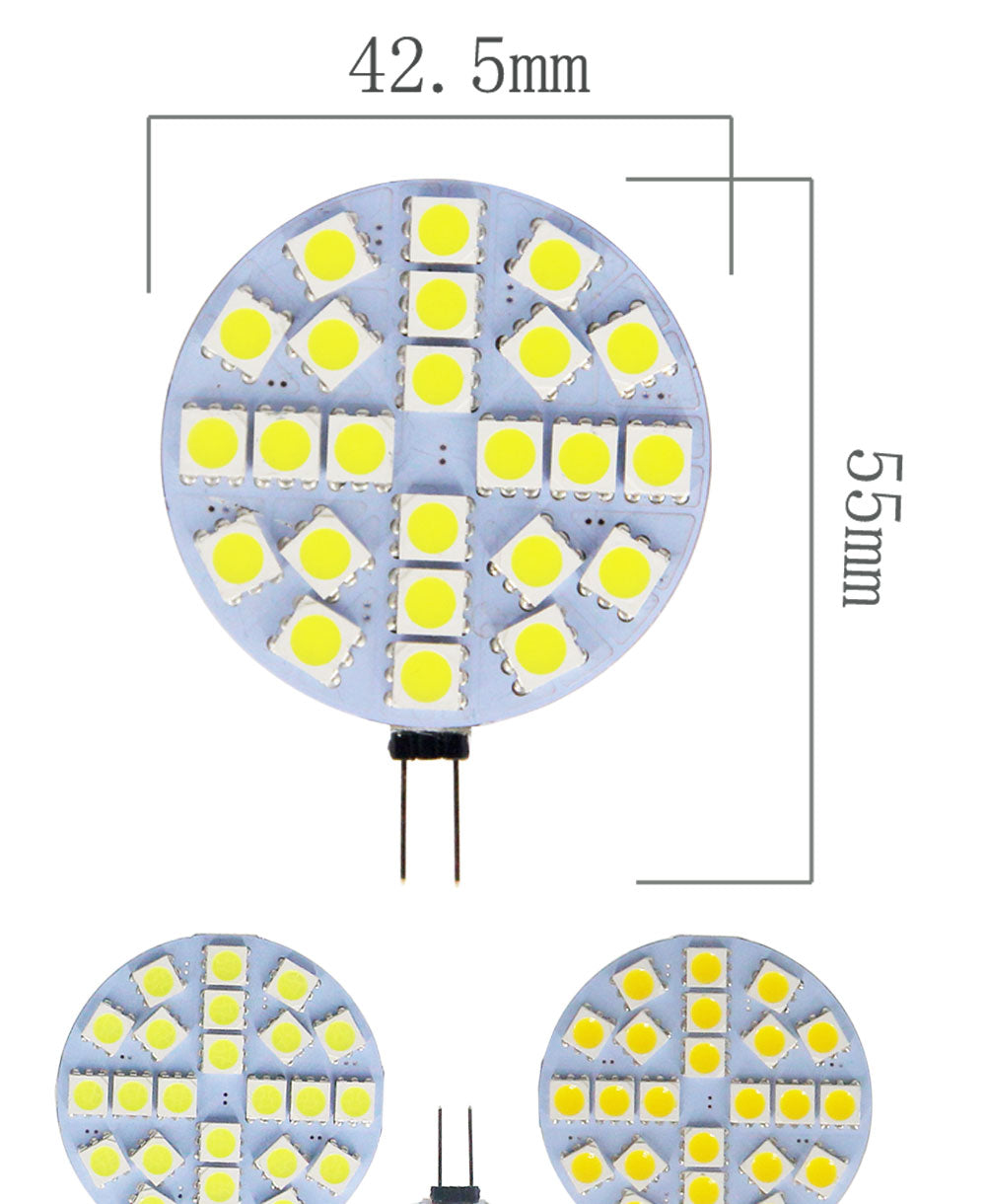 G4 Socket 5050 SMD Led Bulb on DC 12V Replace Halogen Bi-pin Lamp LED Bulb 1.2W 1.8W 2.4W 4.8W Warm Cold Led Lights