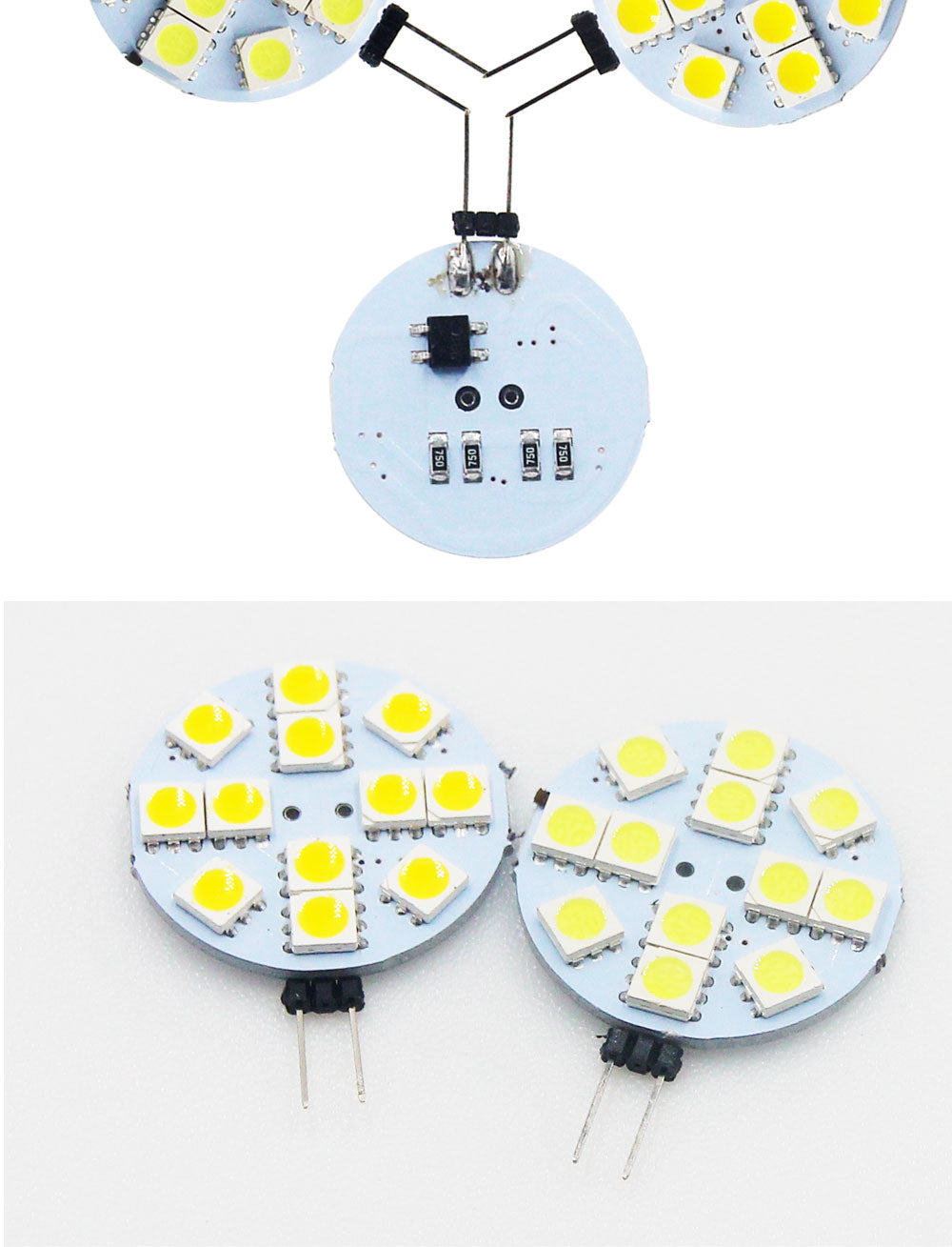 G4 Socket 5050 SMD Led Bulb on DC 12V Replace Halogen Bi-pin Lamp LED Bulb 1.2W 1.8W 2.4W 4.8W Warm Cold Led Lights