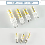 10pcs LED G4 G9 Lamp E14 LED Bulb COB 7W 9W 10W 12W 220V AC12V SMD 2835 LED No Flicker Dimmable Ceramic Replace halogen lamp