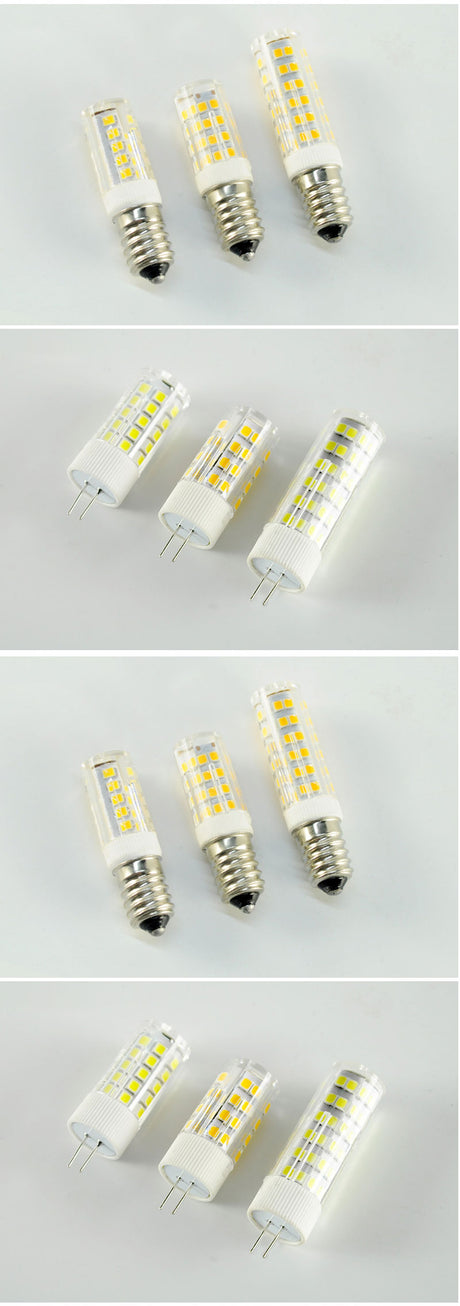 10pcs LED G4 G9 Lamp E14 LED Bulb COB 7W 9W 10W 12W 220V AC12V SMD 2835 LED No Flicker Dimmable Ceramic Replace halogen lamp