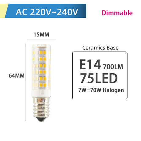 10pcs LED G4 G9 Lamp E14 LED Bulb COB 7W 9W 10W 12W 220V AC12V SMD 2835 LED No Flicker Dimmable Ceramic Replace halogen lamp