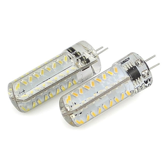 G4 Dimmable 72 SMD 3014 LED 5W Crystal Lamp Light 220V 230V 240V AC Silicone Body LED Bulb Chandelier 5 Pcs/Lot