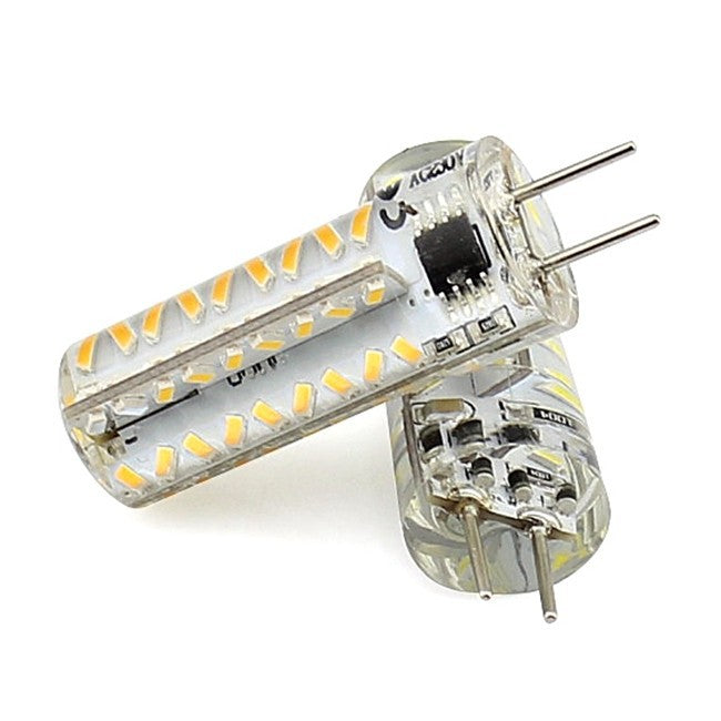 G4 Dimmable 72 SMD 3014 LED 5W Crystal Lamp Light 220V 230V 240V AC Silicone Body LED Bulb Chandelier 5 Pcs/Lot