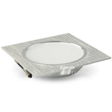 LED Downlights Square Brush silver 3W 6W 9W 12W AC220V 230V LED Ceiling Lamp Down Light for Kitchen/Home/Office Indoor Lighting