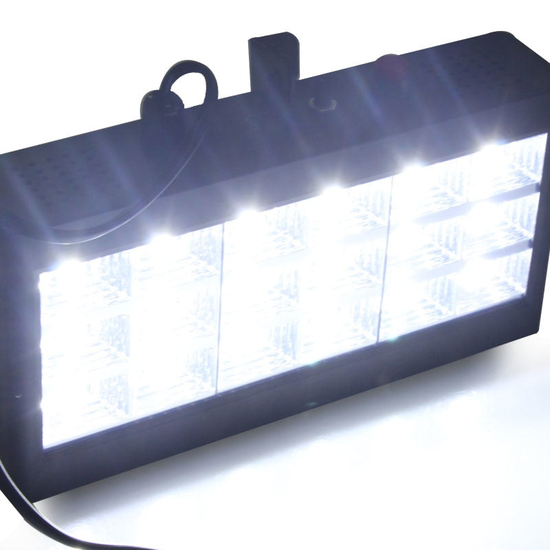 Sound music control 18W RGB Led stage Effect lighting DJ party show strobe Disco light 220V AC 110V Laser Projector Club Bar