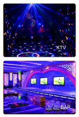 Sound music control 18W RGB Led stage Effect lighting DJ party show strobe Disco light 220V AC 110V Laser Projector Club Bar