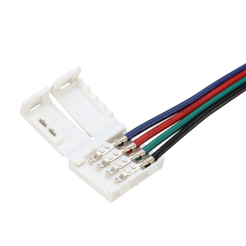 Missing 4 Pin 10MM 10/30/50/100CM RGB LED Strip Light Accessories Adapter Connect For 5050 LED Light Strip