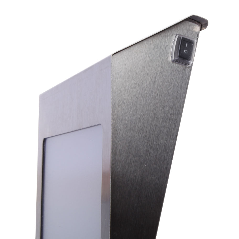 Solar LED Doorplate Light Stainless Steel Home Number Light