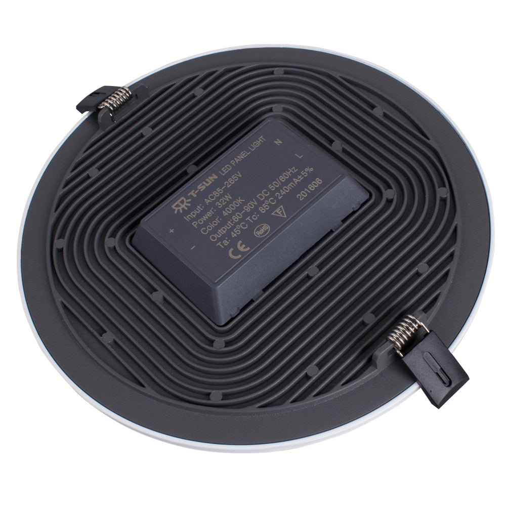 T-SUNRISE Ultra Thin LED Panel Downlight 8W 16W 24W 32W Round/Square LED Ceiling Recessed Lights Power Supply Included SMD4014