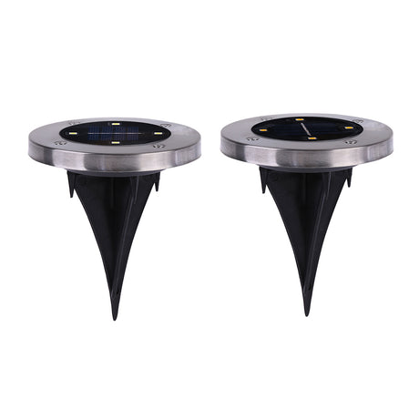 Solar Powered Ground Light Outdoor Waterproof Garden Pathway Buried Lamps With 4 LEDs Solar Lamp for Home Garden Lawn Yard Road