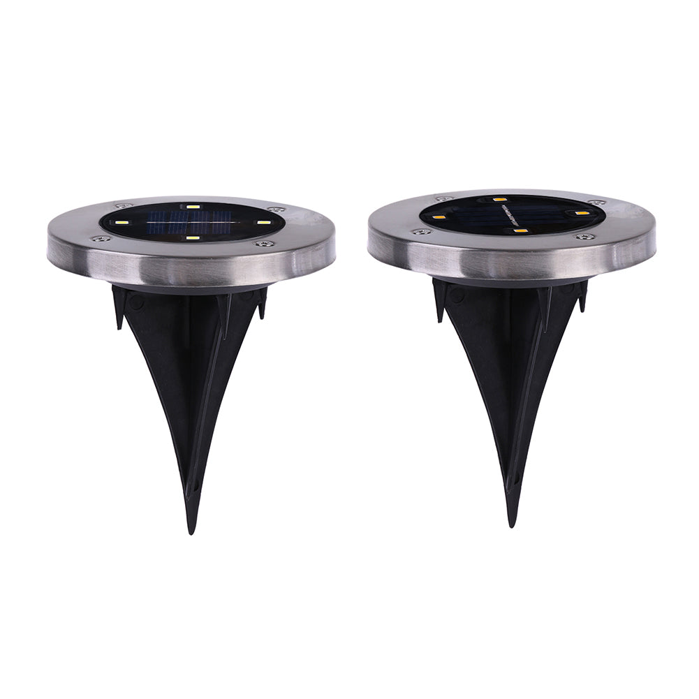 Solar Powered Ground Light Outdoor Waterproof Garden Pathway Buried Lamps With 4 LEDs Solar Lamp for Home Garden Lawn Yard Road