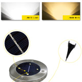 Solar Powered Ground Light Outdoor Waterproof Garden Pathway Buried Lamps With 4 LEDs Solar Lamp for Home Garden Lawn Yard Road