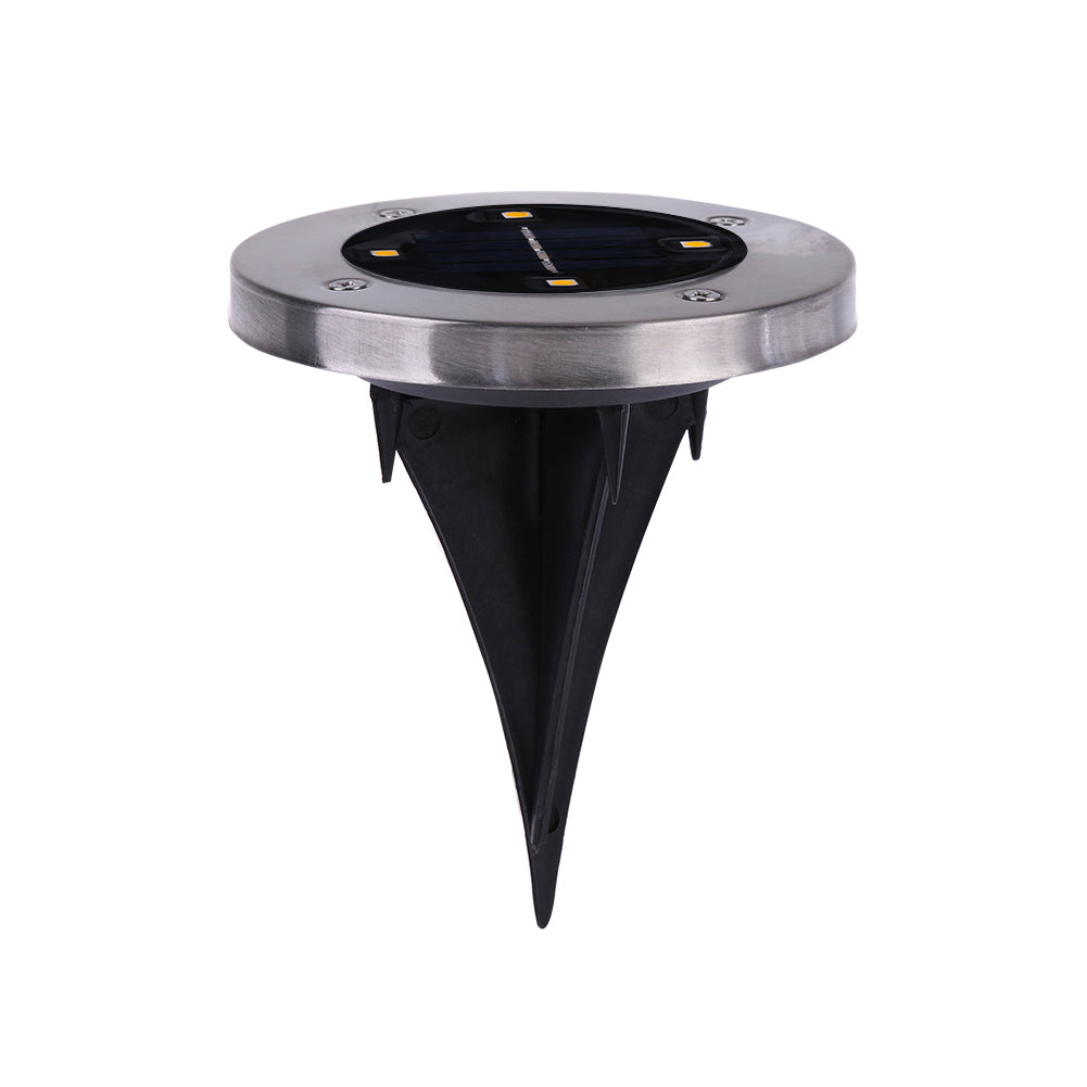 Solar Powered Ground Light Outdoor Waterproof Garden Pathway Buried Lamps With 4 LEDs Solar Lamp for Home Garden Lawn Yard Road