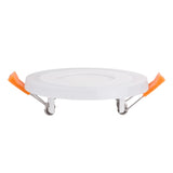 Ultra Slim 3/6/12/18W Round Concealed Dual Color LED Panel Light Cool White Lamp Acrylic Downlight AC 110V 220V