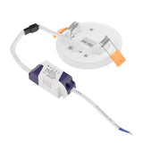 Ultra Slim 3/6/12/18W Round Concealed Dual Color LED Panel Light Cool White Lamp Acrylic Downlight AC 110V 220V