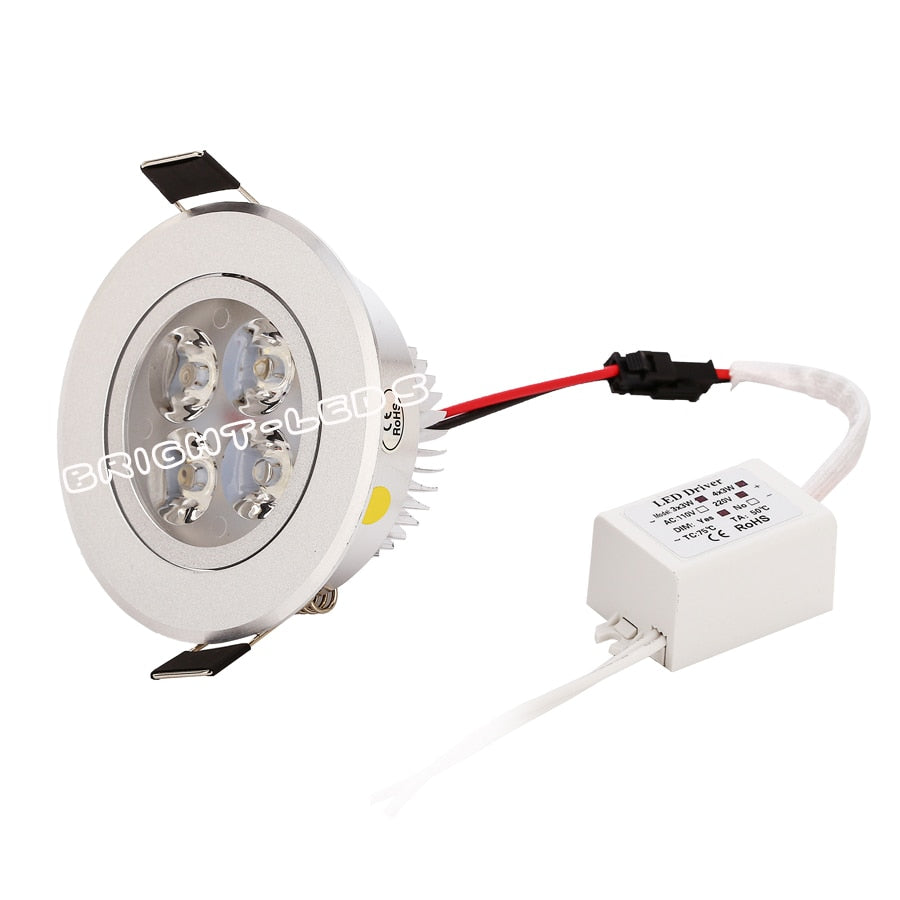 LED 10pcs/lot 9w 12w 15w cool white warm white dimmable LED Recessed Downlight AC110V 220V  for home bathroom kitch store lights