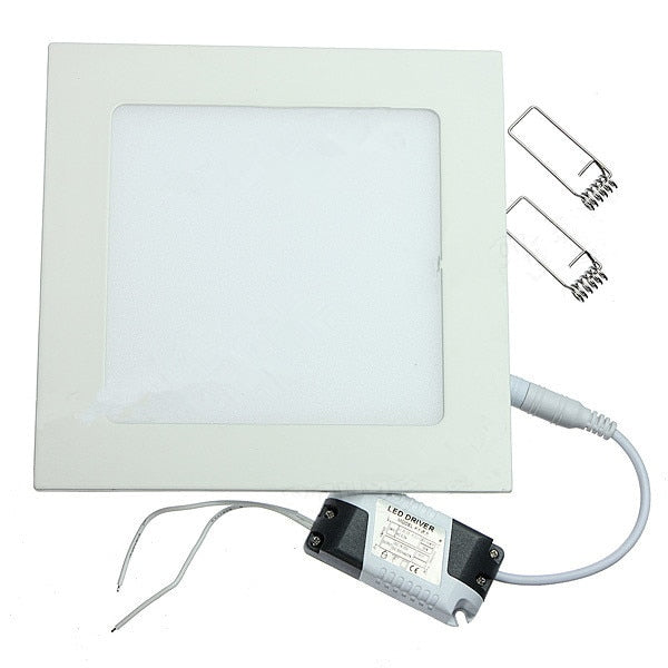 LED Downlight 4W 6W 9W 12W 15W 25W Square/Round Ultrathin SMD 2835 Power Driver Ceiling Panel Lights Cool/Natural/Warm White