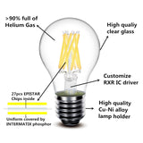 Clear LED Filament Bulb E14 E12 B22 E27 E26 A60 A19 G45 G14 C35 B10 Warm White Edison retro LED light Lamp 220V 230V 110V