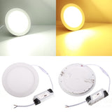 Ultra thin led down light lamp 3w 4w 6w 9w 12w 15w 25w led ceiling recessed grid downlight slim round panel light