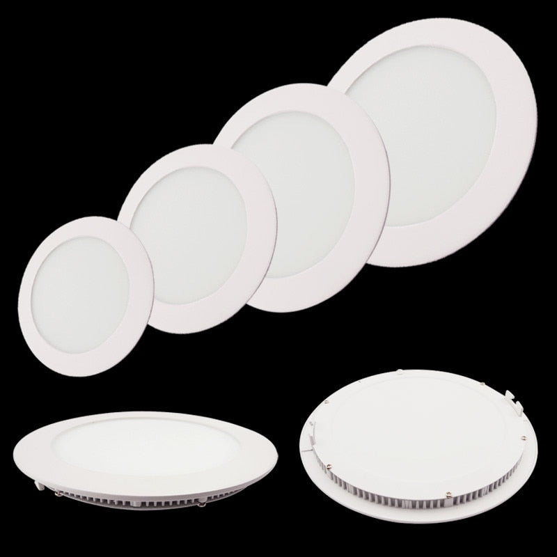 Ultra-thin LED panel light 3W 4W 6W 9W 12W 15W 25W LED Downlight/Round Panel Light Spotlight