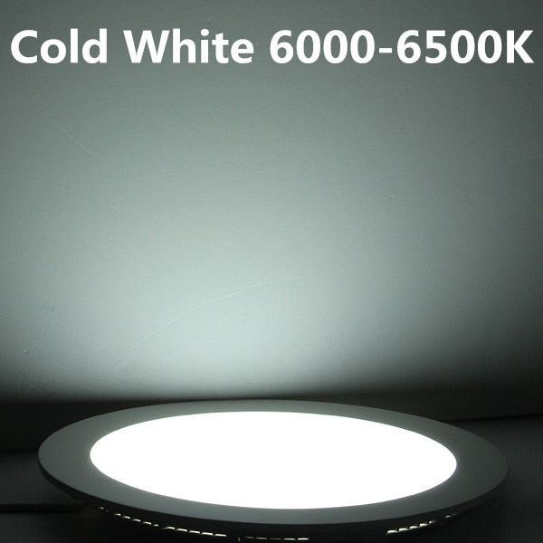 Ultra-thin LED panel light 3W 4W 6W 9W 12W 15W 25W LED Downlight/Round Panel Light Spotlight