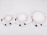 3 Model Round blue+white double color Led Panel Light 6w/9w/16w/24W AC85-265V Recessed LED Ceiling downlight downlights