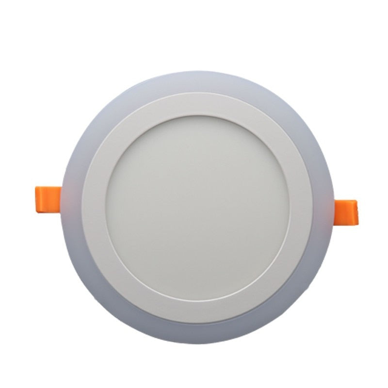 3 Model Round blue+white double color Led Panel Light 6w/9w/16w/24W AC85-265V Recessed LED Ceiling downlight downlights