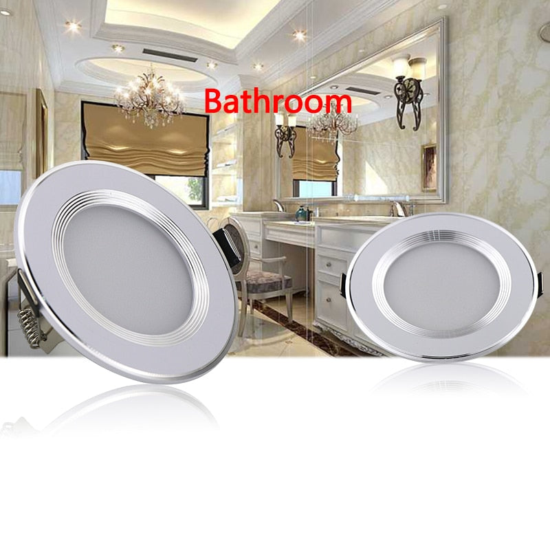 Dimmable 220V 5W/7W/9W/12W/15W WaterProof Driverless LED Light Downlight, Warm White Recessed Lighting lamps