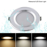 Dimmable 220V 5W/7W/9W/12W/15W WaterProof Driverless LED Light Downlight, Warm White Recessed Lighting lamps