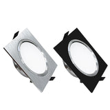 Led Downlight 3W 5W 7W Square Spot Lighting Lamp AC110V 240V Dimmable Down Lights Led Cabinet Light Black/silver