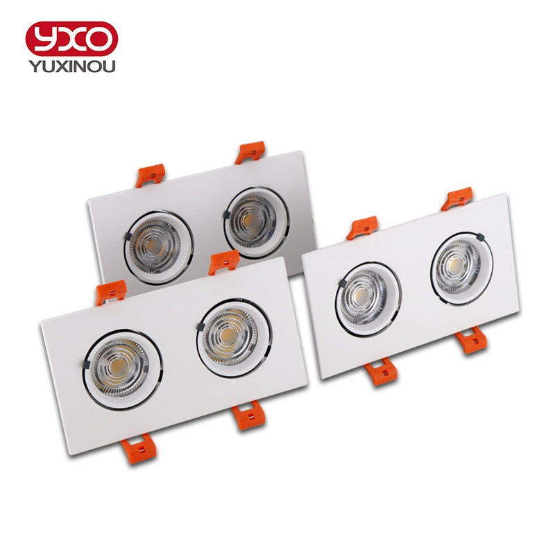 New Dimmable LED Downlight 10W 12W 15W 20W 24W AC 85-265V COB LED DownLights Dimmable COB Spot Recessed Down light Light Bulb