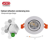 New Dimmable LED Downlight 10W 12W 15W 20W 24W AC 85-265V COB LED DownLights Dimmable COB Spot Recessed Down light Light Bulb