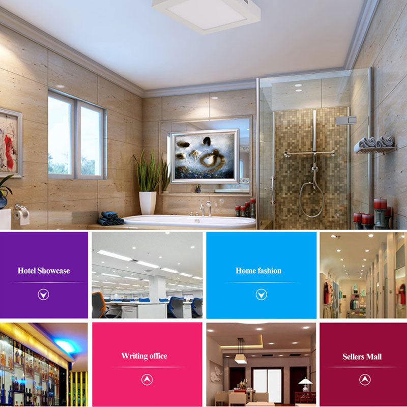 LED Panel Light 6W 12W 18W Surface Mounted LED Ceiling Lights AC85-265V Round Square LED Downlight 30 60 90pcs 2835SMD