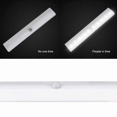 10 LED Wireless PIR Motion Sensor Light Intelligent Portable Infrared Induction Lamp Night Lights for Cabinet Closet Use 4*AAA - LED Lights For Sale : Affordable LED Solutions : Wholesale Prices