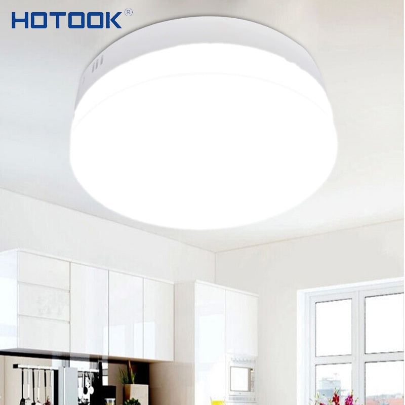 HOTOOK LED Panel Dimmable LED Downlight 6W 12W 18W 24W Mini Square Round Surface Mounted LED Ceiling lamp for Home Kitchen