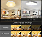 HOTOOK LED Panel Dimmable LED Downlight 6W 12W 18W 24W Mini Square Round Surface Mounted LED Ceiling lamp for Home Kitchen