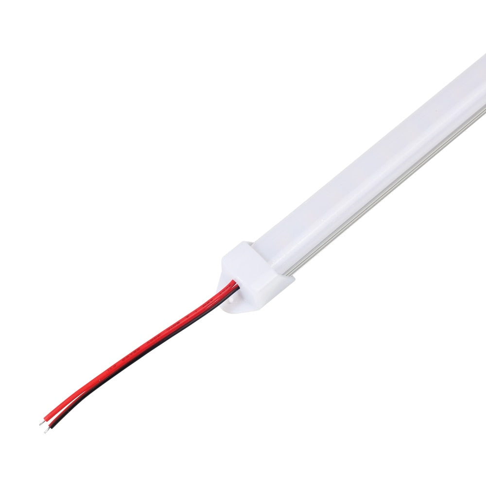 10pcs*50cm DC12V 5730 LED Hard Strip LED Bar Light 5730 5630 with U Aluminum shell +pc cover