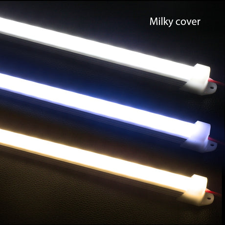 10pcs*50cm DC12V 5730 LED Hard Strip LED Bar Light 5730 5630 with U Aluminum shell +pc cover