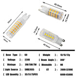 Super Bright G9 LED Lamp AC220V 4W 5W 7W Ceramic SMD2835 LED Bulb replace 30W 40W 50W Halogen light for Chandelier