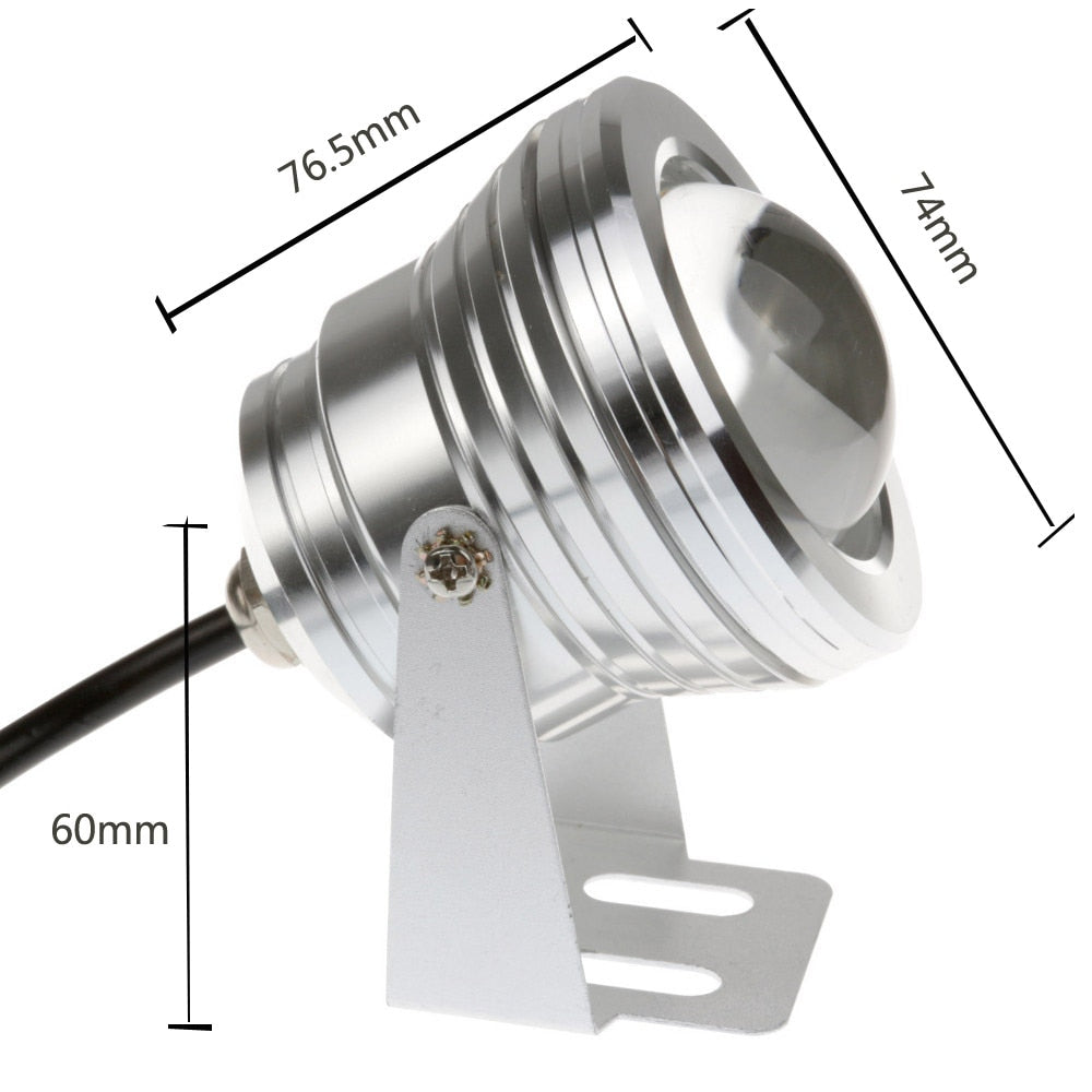 20W 12v underwater RGB Led Light Waterproof IP68 fountain pool Lamp Lights16 color change + Remote controller Led Spot Lights