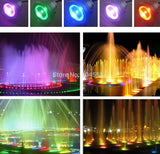 20W 12v underwater RGB Led Light Waterproof IP68 fountain pool Lamp Lights16 color change + Remote controller Led Spot Lights