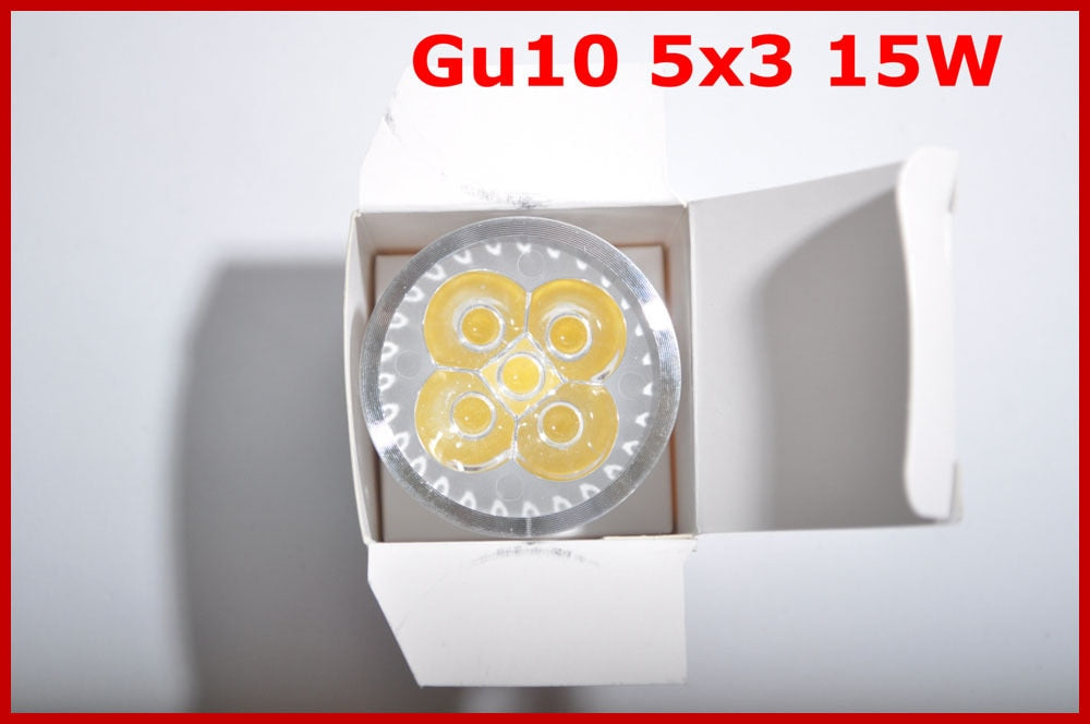 Super Bright 15W 12W 9W GU10 LED Bulbs Light 110V 220V Dimmable Led Spotlights Warm/Cool White LED downlight