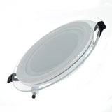 Dimmable LED Panel Light Round Glass Panel Downlight 6W 12W 18W Ceiling Recessed Lights SMD 5630 LED Panel Lamps AC85-265V