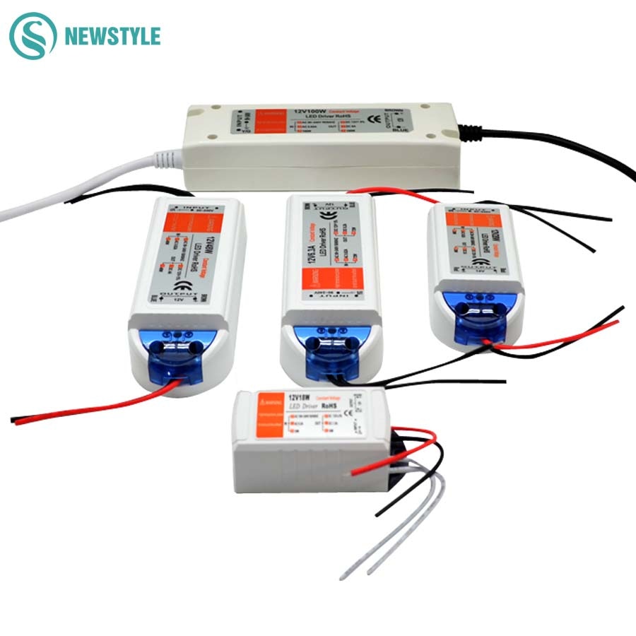 LED Driver AC 110V 220V to DC12V Led Power Adapter Transformers for LED Strip 18W 28W 48W 72W 100W Power Supply