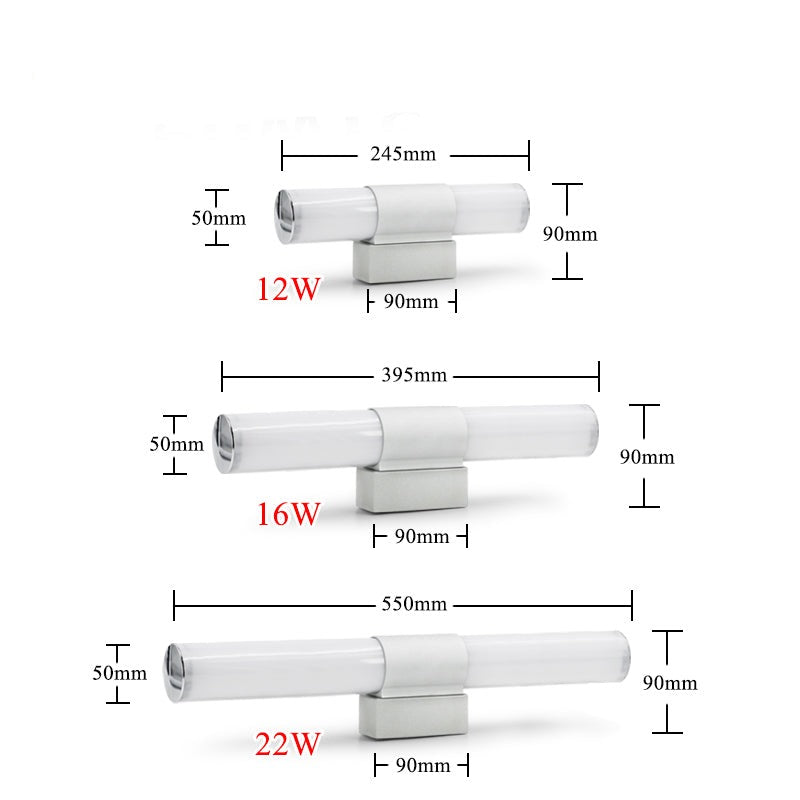 Wall lamps bathroom led mirror light Waterproof 12W 16W 22W AC85-265V LED tube Modern Wall lamp Bathroom Lighting BD71