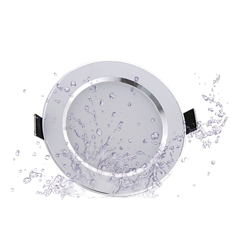 Hot Sale 1PCS 5W 7W 9W Waterproof LED Downlight Dimmable Warm White Cold White 3 Color Recessed LED Lamp Spot Light AC220V