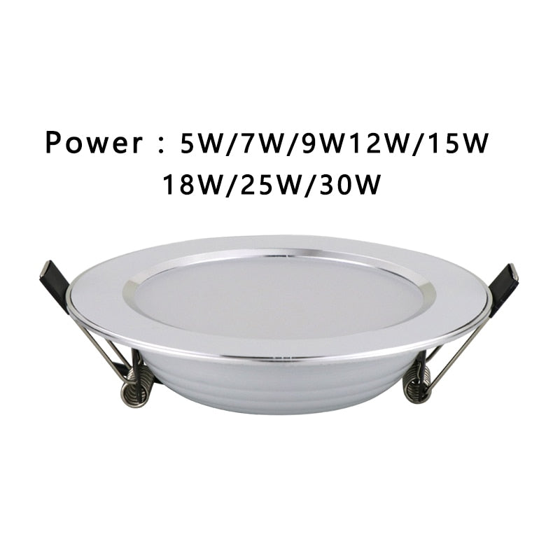 Hot Sale 1PCS 5W 7W 9W Waterproof LED Downlight Dimmable Warm White Cold White 3 Color Recessed LED Lamp Spot Light AC220V