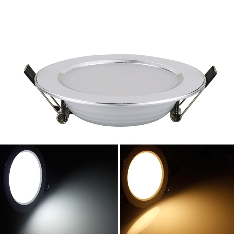 Hot Sale 1PCS 5W 7W 9W Waterproof LED Downlight Dimmable Warm White Cold White 3 Color Recessed LED Lamp Spot Light AC220V