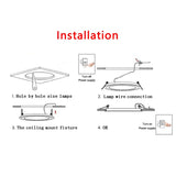 Hot Sale 1PCS 5W 7W 9W Waterproof LED Downlight Dimmable Warm White Cold White 3 Color Recessed LED Lamp Spot Light AC220V